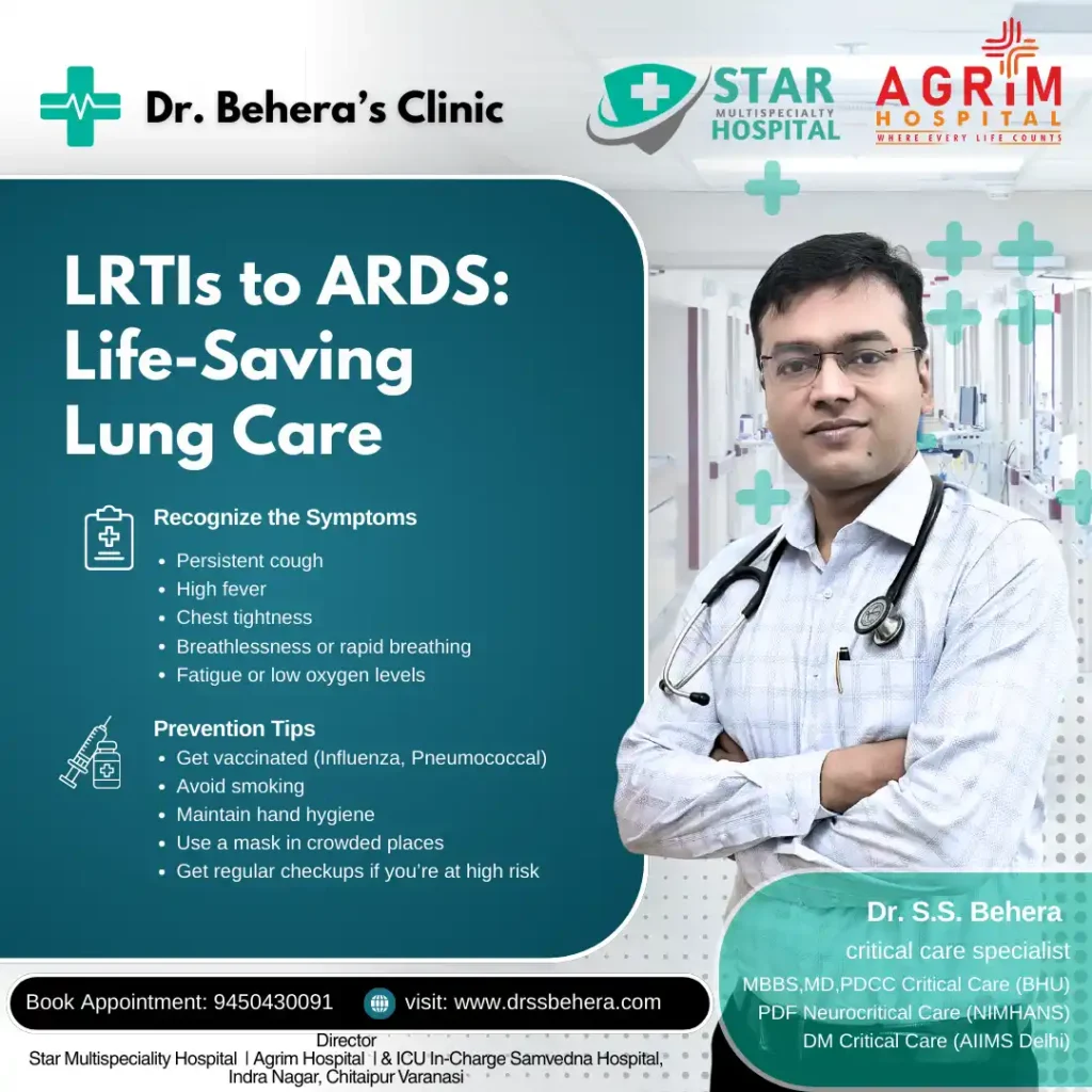 LRTIs to ARDS Management by Dr. S.S. Behera, Critical Care Specialist in Varanasi