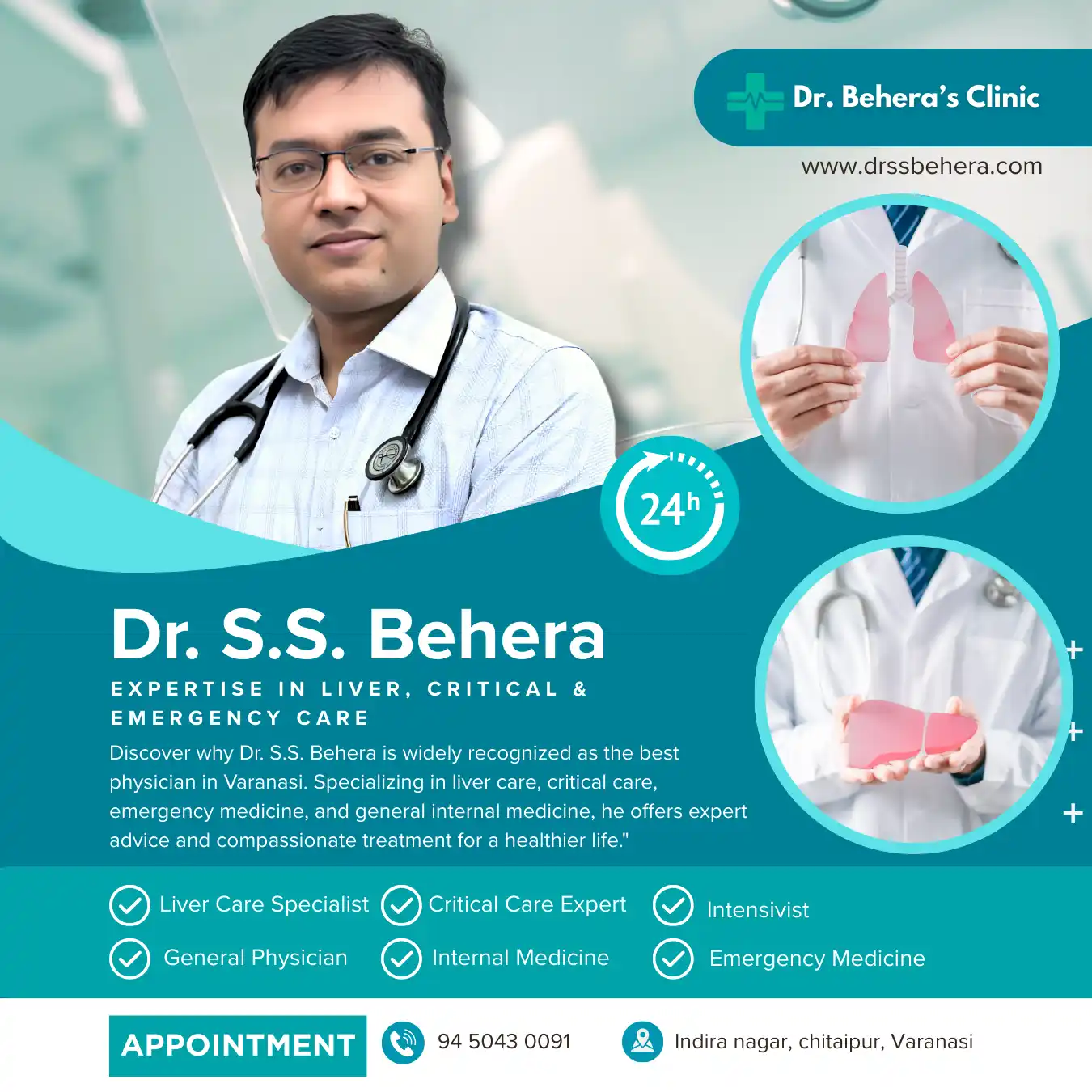 Dr. S.S. Behera, Best Physician in Varanasi, Liver Specialist, Critical Care Expert