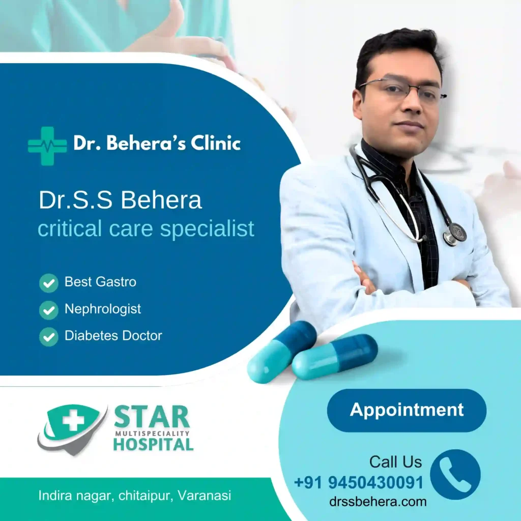 Dr Behera Clinic Best Gastroenterologist Nephrologist and Diabetes Doctor in Varanasi Dr SS Behera