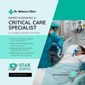 Dr SS Behera Best Critical Care Specialist in India and Intensivist in Varanasi AIIMS Trained Expert at Star Hospital