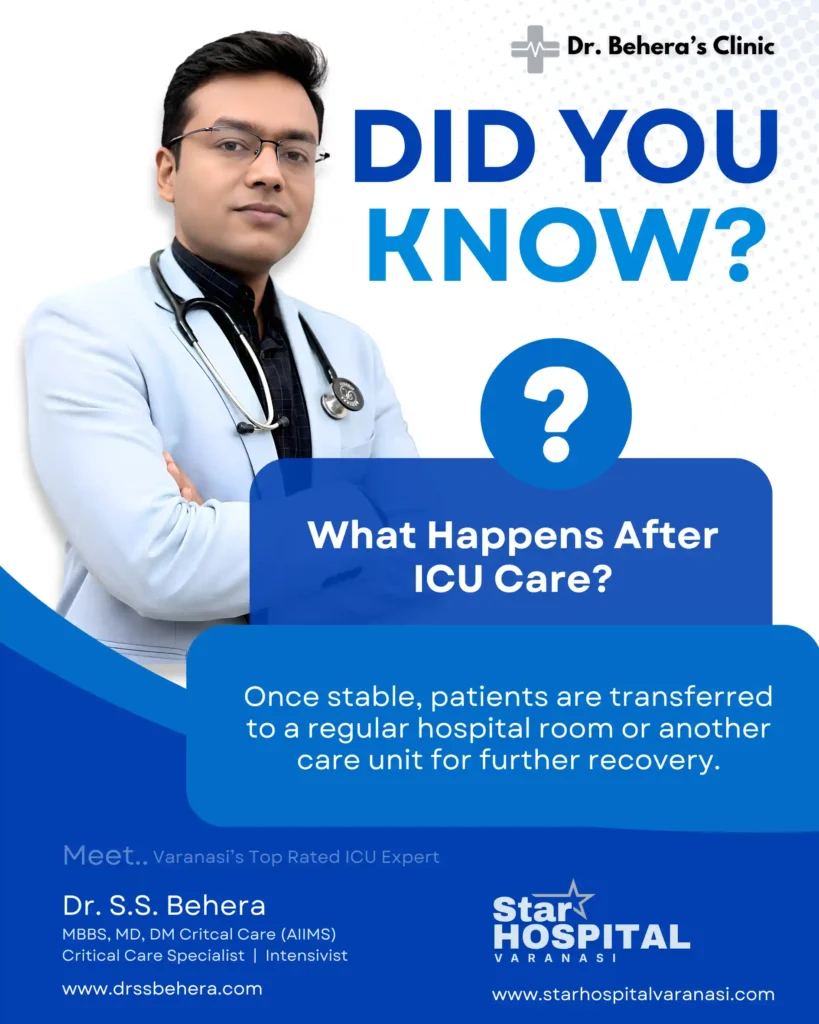 Dr. S.S. Behera, the best DM critical care intensivist in Varanasi, regulating advanced mechanical ventilation and bedside ICU dialysis inside Star Hospital Chitaipur.